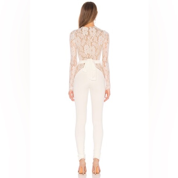 Michael Costello x REVOLVE Julian Jumpsuit in Ivory Size Small - Picture 3 of 4